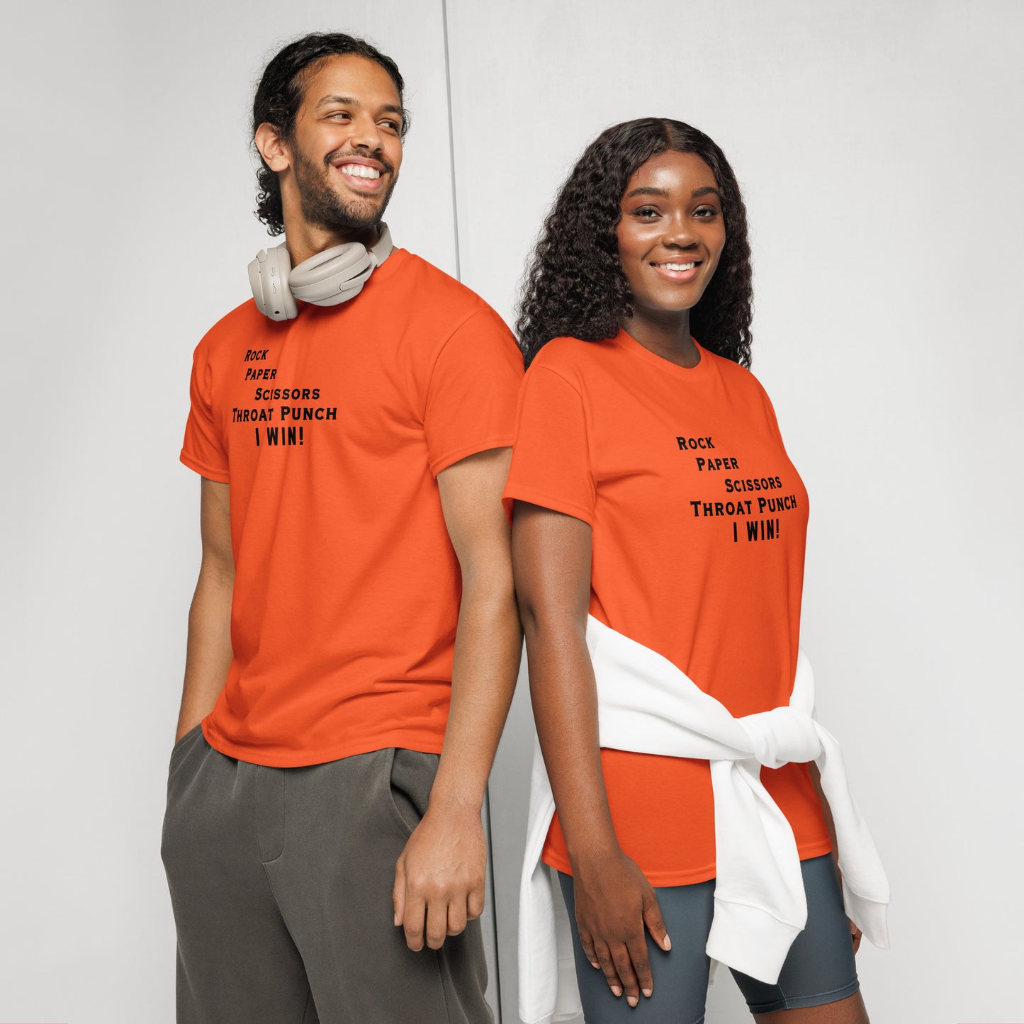 Who Wants to Play Rock Paper Scissors Throat Punch? DryBlend® Tee by EraofInk