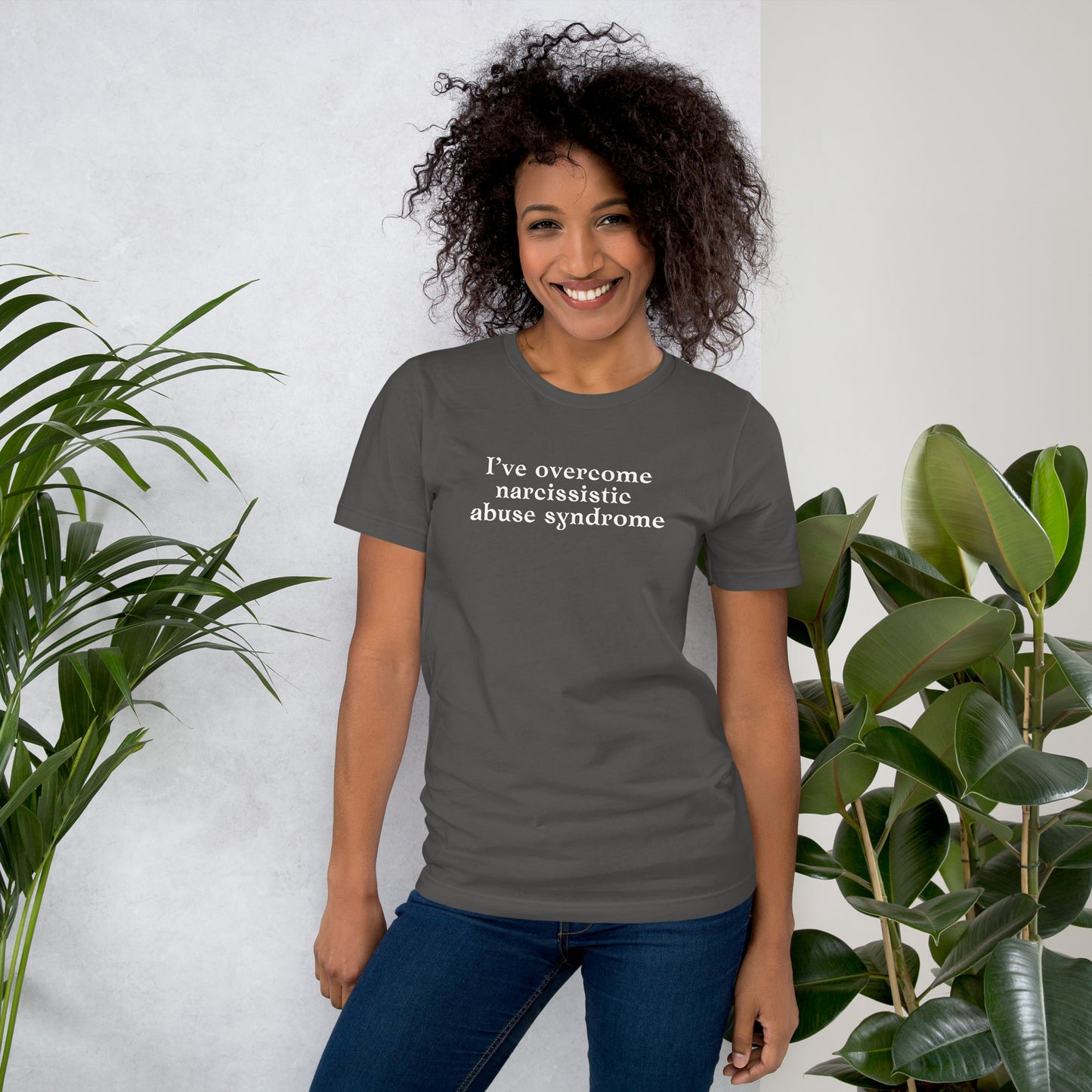 I've Overcome Narcissist Abuse Syndrome Unisex Tee by RecreatingKrista