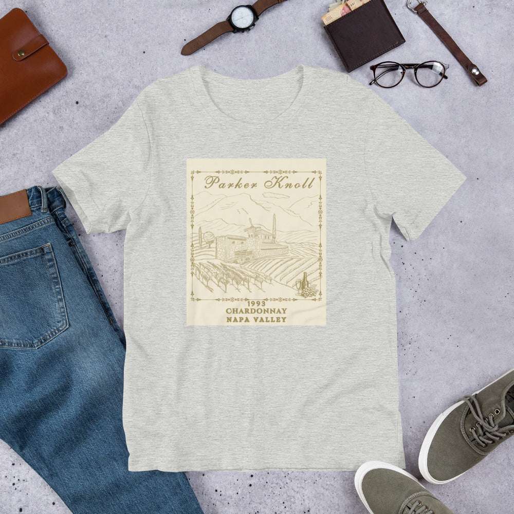Parker Knoll Chardonnay Vineyard Napa Valley Unisex Tee by EraofInk
