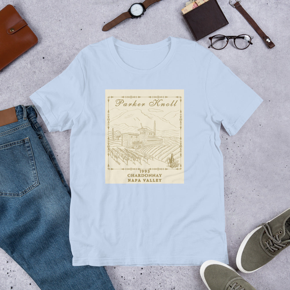 Parker Knoll Chardonnay Vineyard Napa Valley Unisex Tee by EraofInk