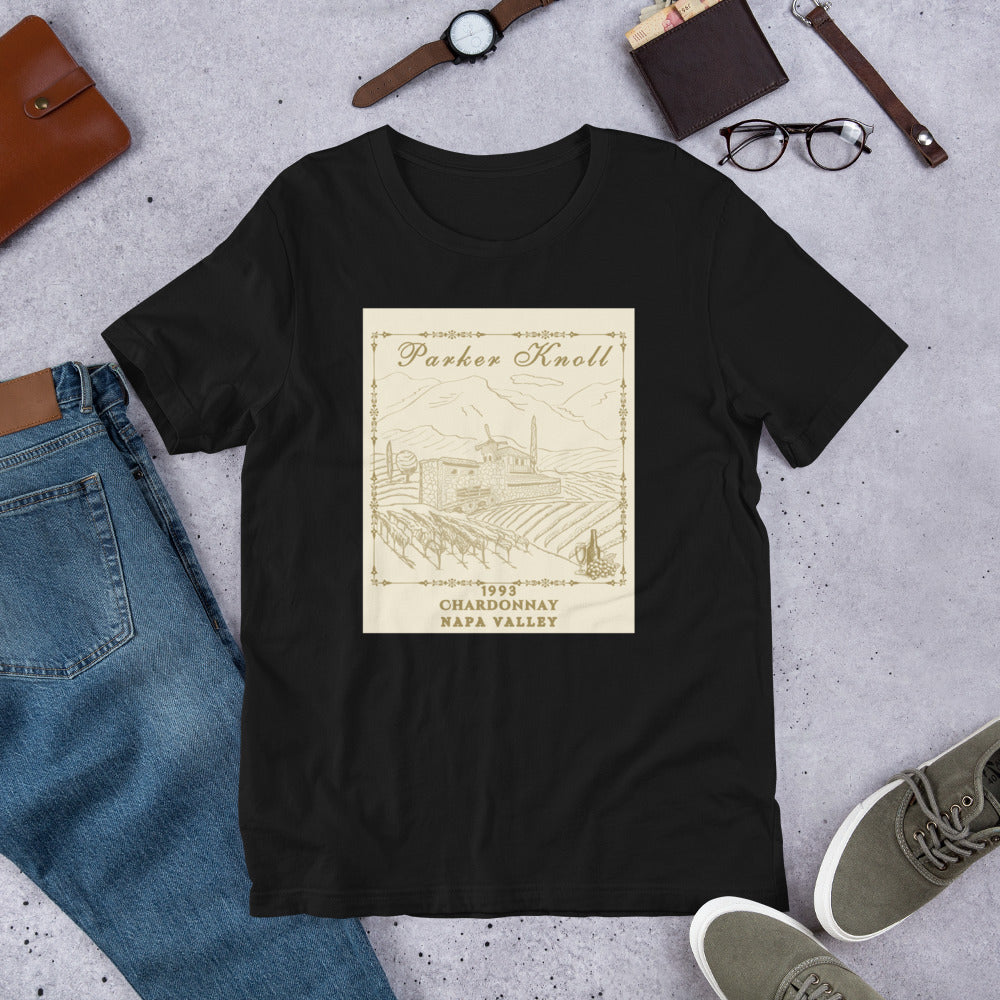 Parker Knoll Chardonnay Vineyard Napa Valley Unisex Tee by EraofInk