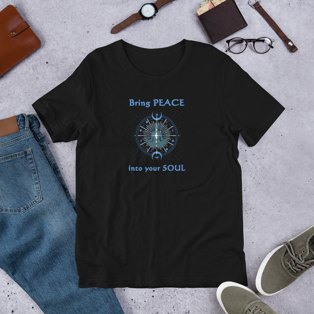 Bring PEACE into Your Soul Unisex Tee by EraofInk