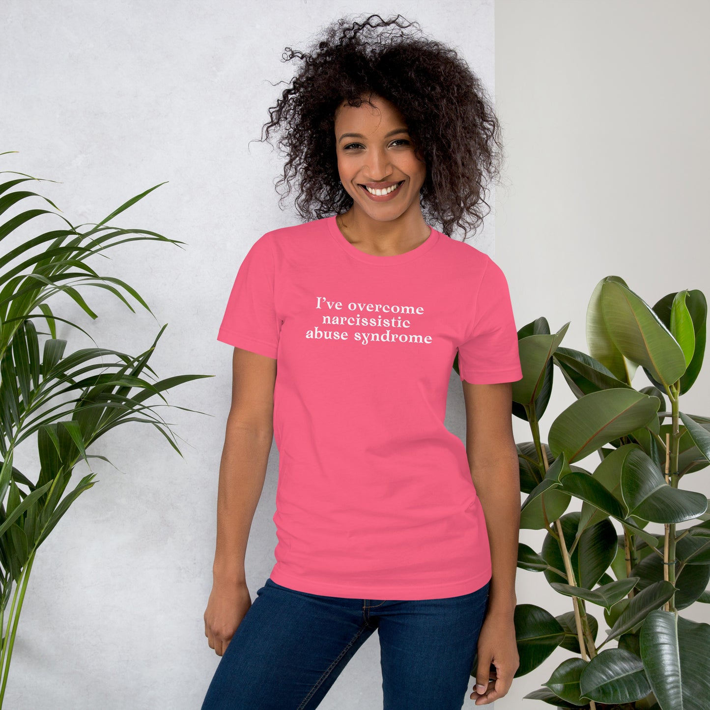 I've Overcome Narcissist Abuse Syndrome Unisex Tee by RecreatingKrista