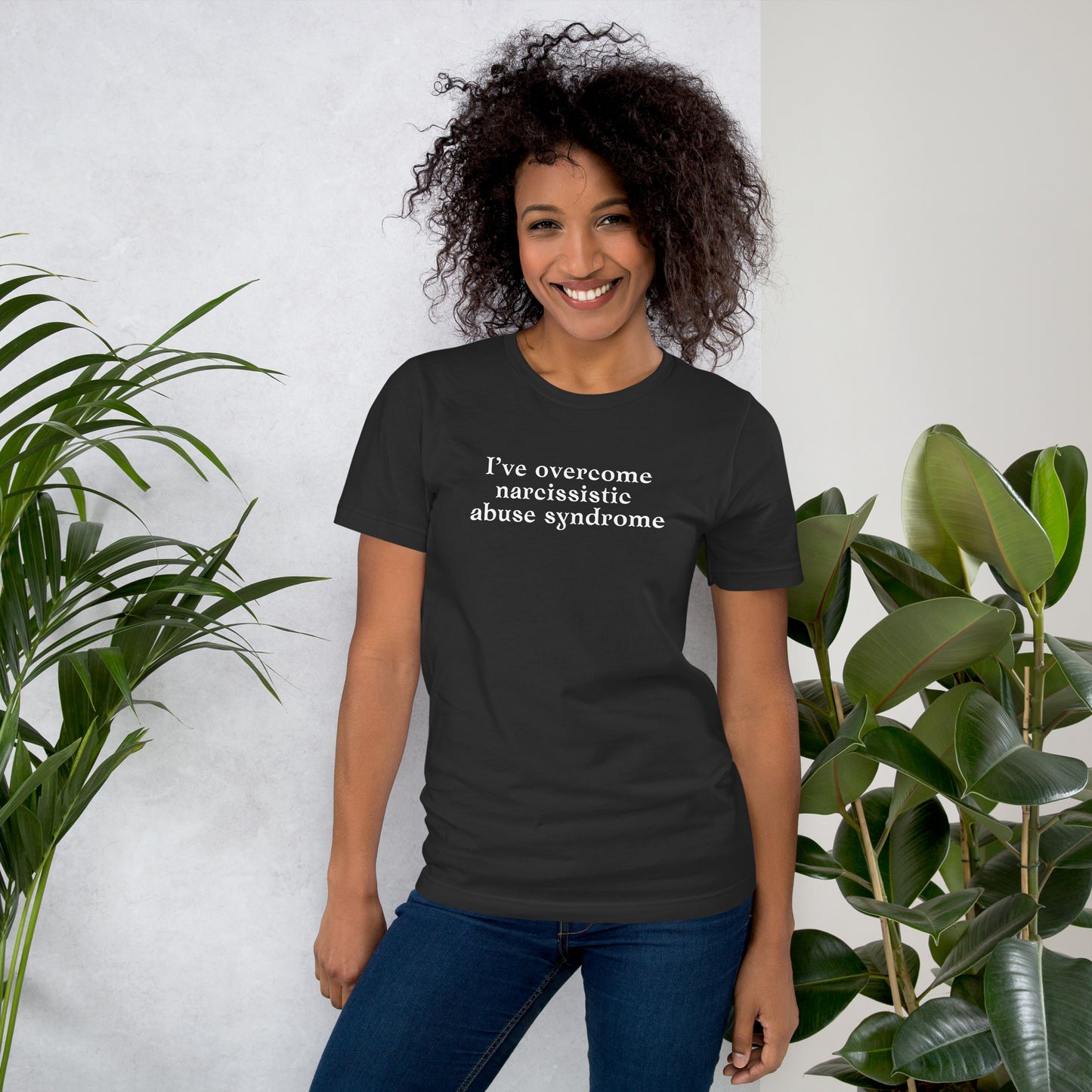 I've Overcome Narcissist Abuse Syndrome Unisex Tee by RecreatingKrista