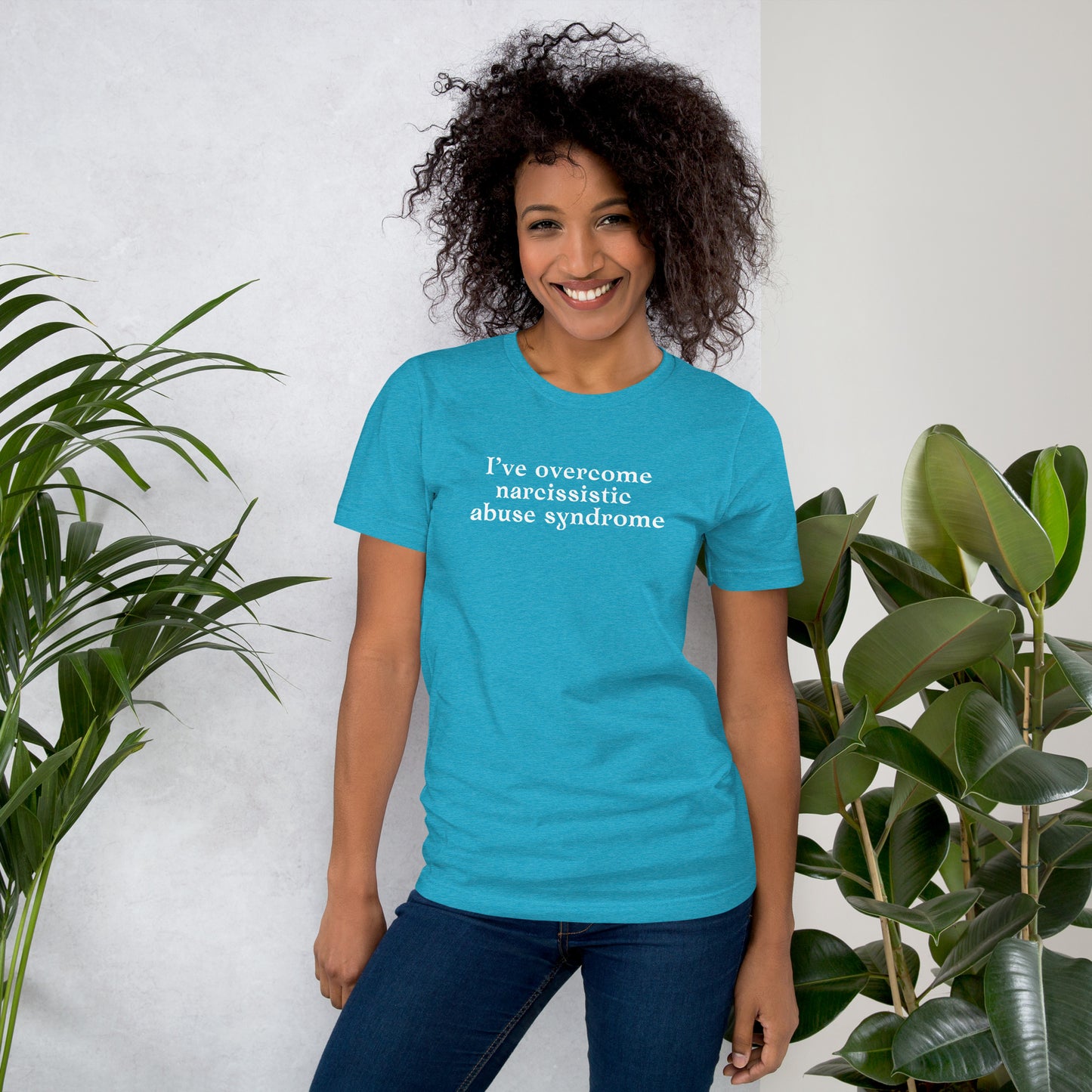I've Overcome Narcissist Abuse Syndrome Unisex Tee by RecreatingKrista