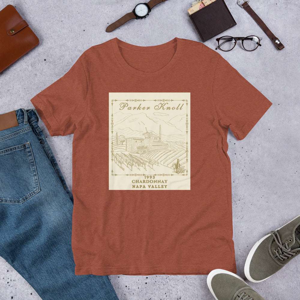 Parker Knoll Chardonnay Vineyard Napa Valley Unisex Tee by EraofInk