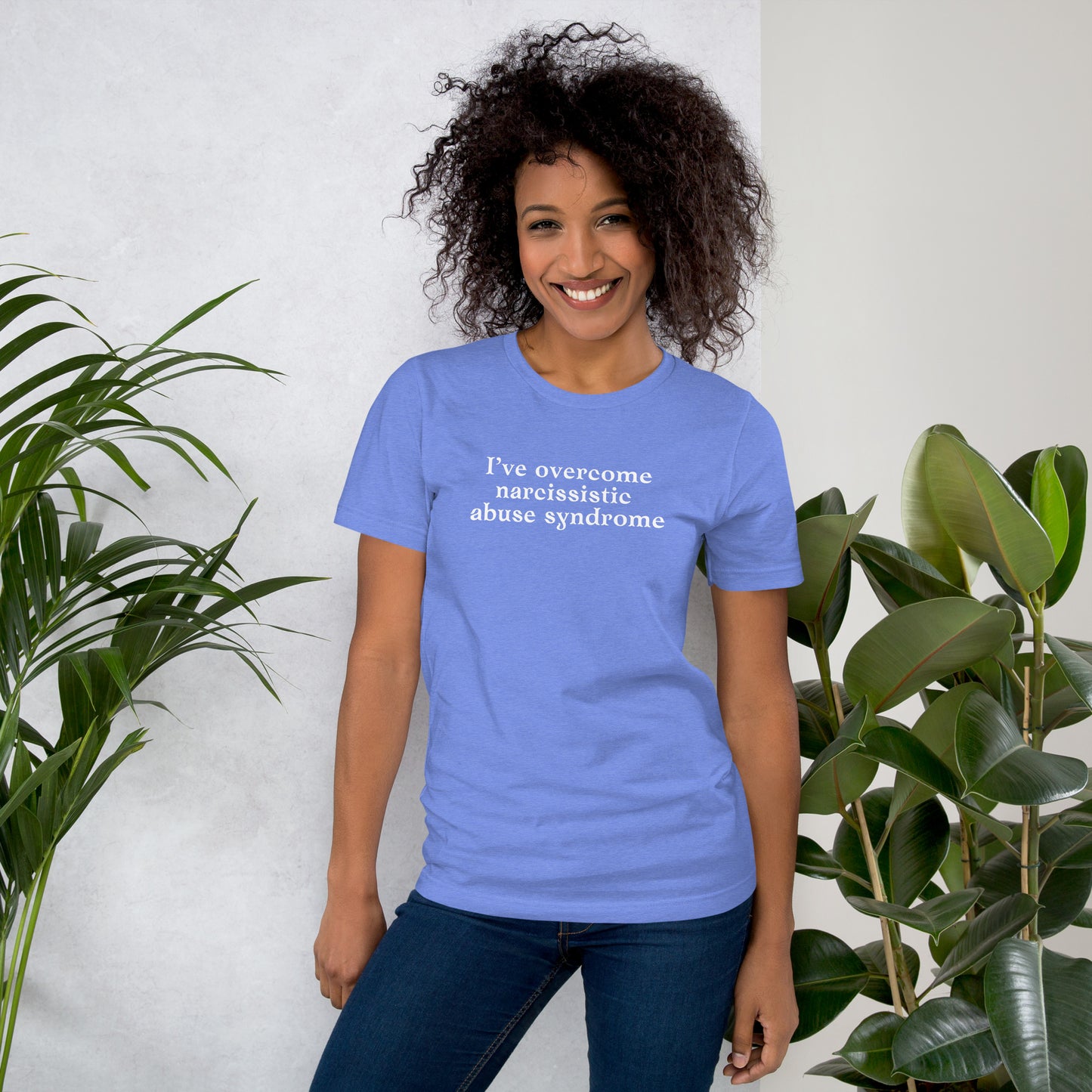 I've Overcome Narcissist Abuse Syndrome Unisex Tee by RecreatingKrista