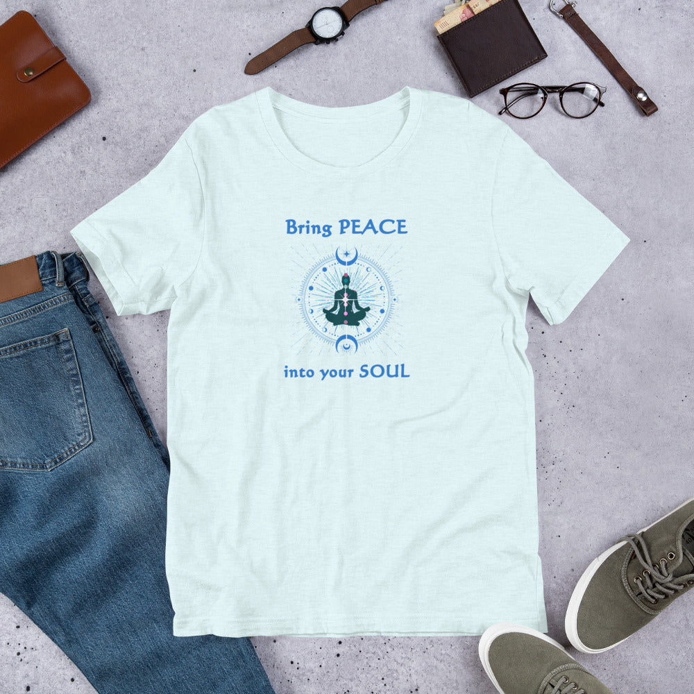 Bring PEACE into Your Soul Unisex Tee by EraofInk