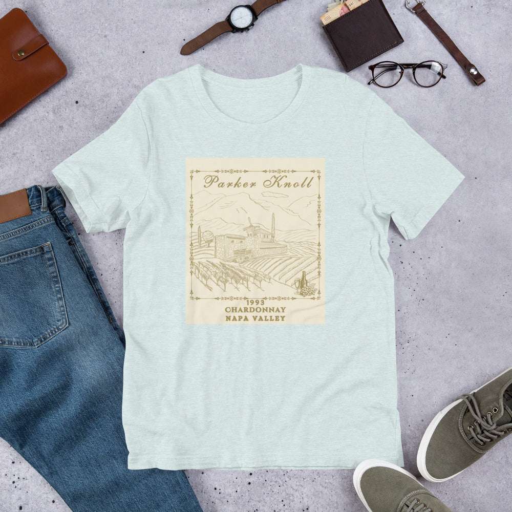 Parker Knoll Chardonnay Vineyard Napa Valley Unisex Tee by EraofInk