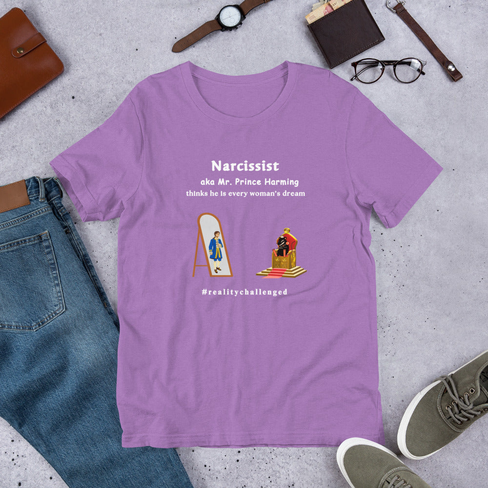 Narcissist Mockery Themed Unisex Tee - Mr. Prince Harming Dirty Rat Believes He is King - by RecreatingKrista