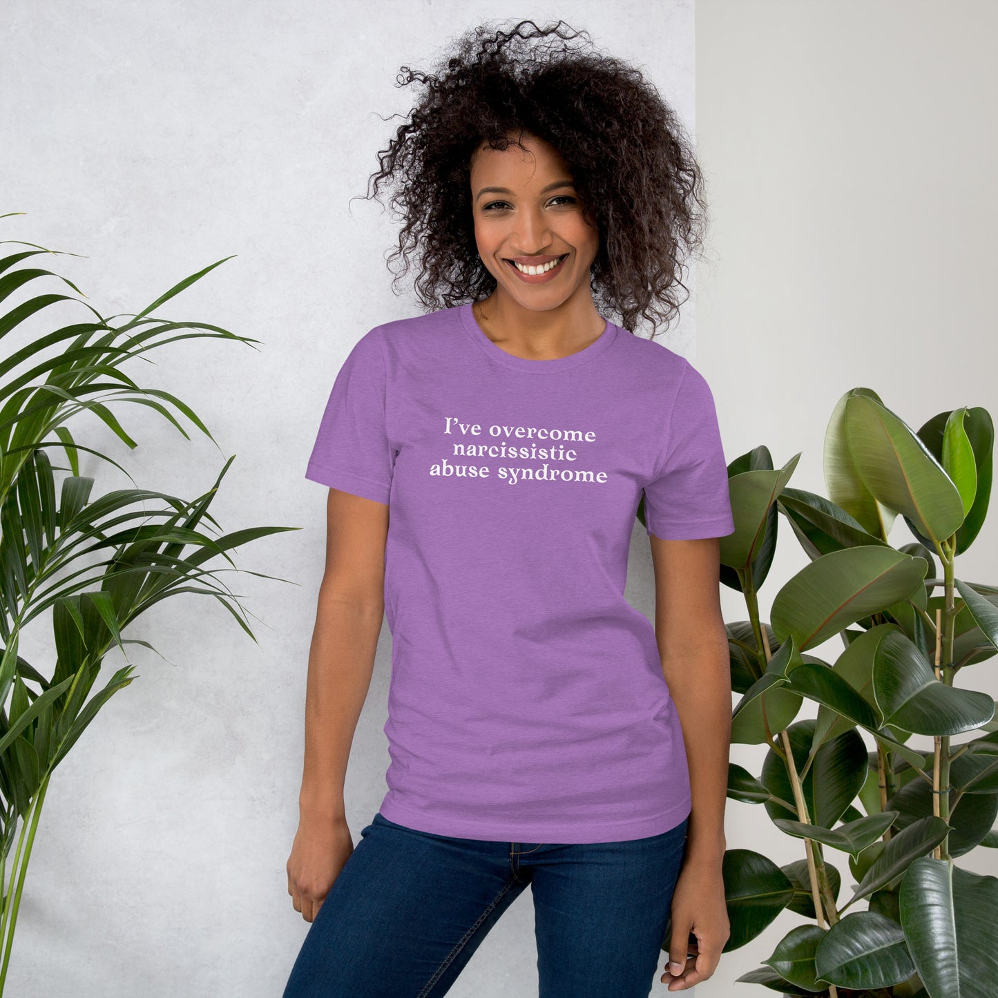 I've Overcome Narcissist Abuse Syndrome Unisex Tee by RecreatingKrista