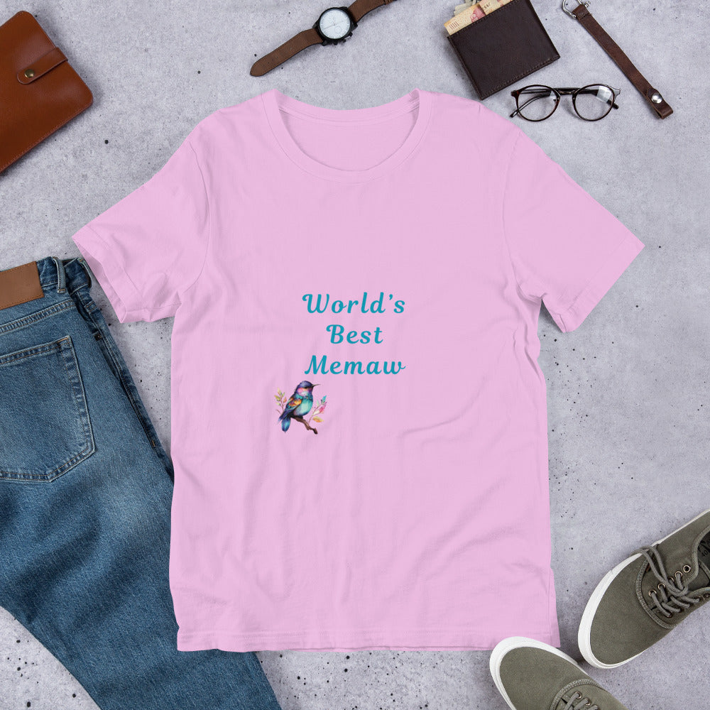 World's Best Memaw - Unisex t-shirt - by RecreatingKrista
