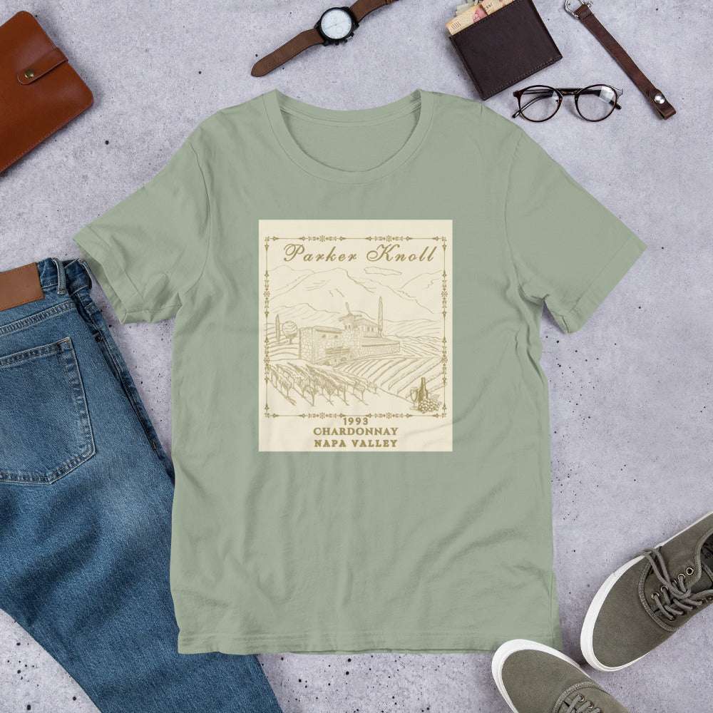 Parker Knoll Chardonnay Vineyard Napa Valley Unisex Tee by EraofInk