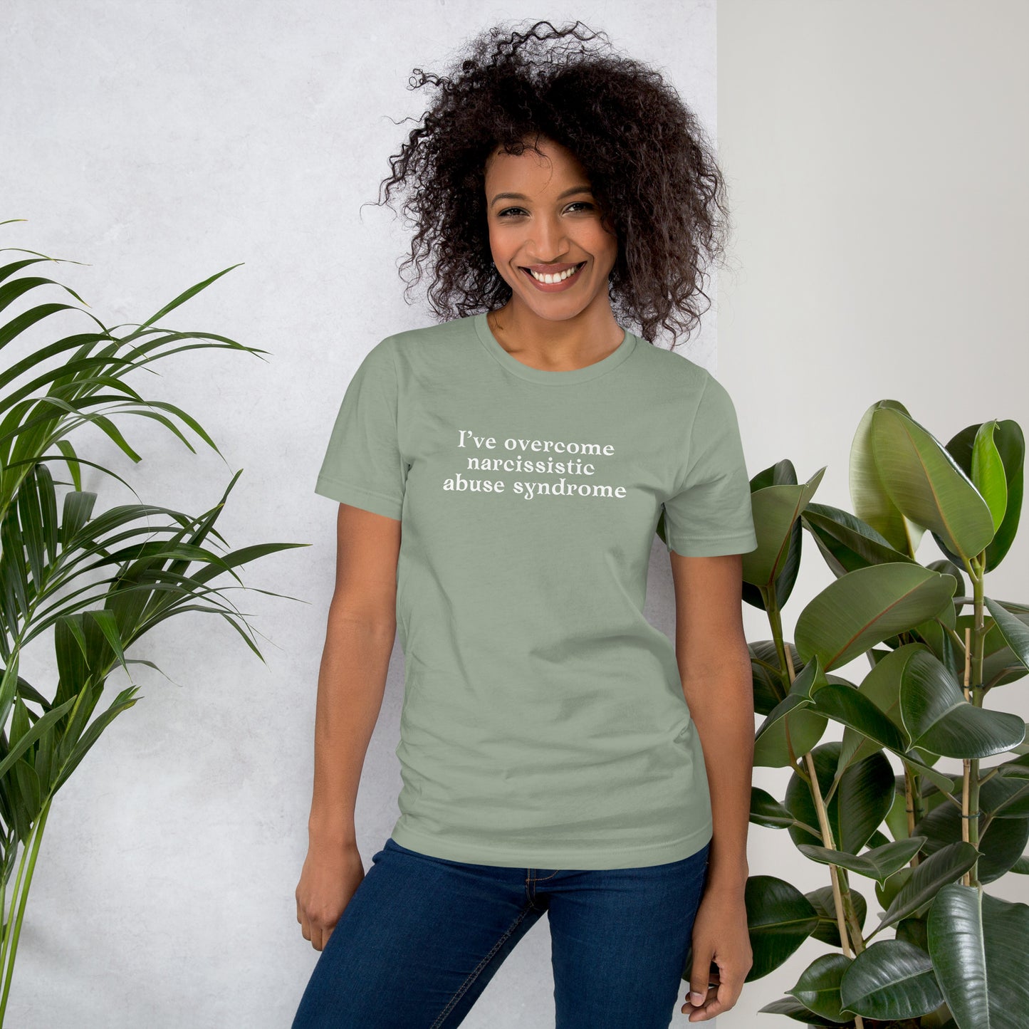 I've Overcome Narcissist Abuse Syndrome Unisex Tee by RecreatingKrista