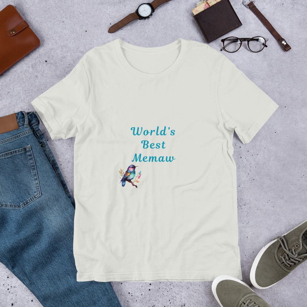 World's Best Memaw - Unisex t-shirt - by RecreatingKrista
