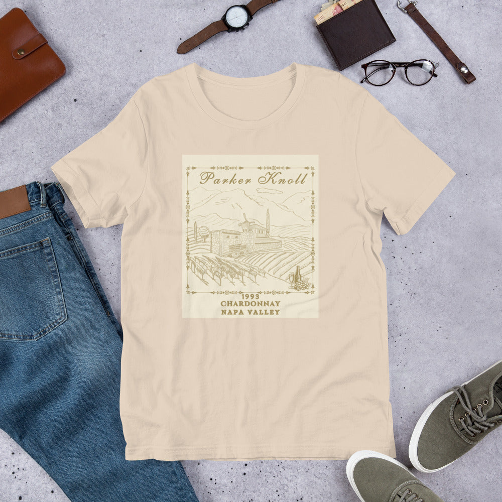 Parker Knoll Chardonnay Vineyard Napa Valley Unisex Tee by EraofInk