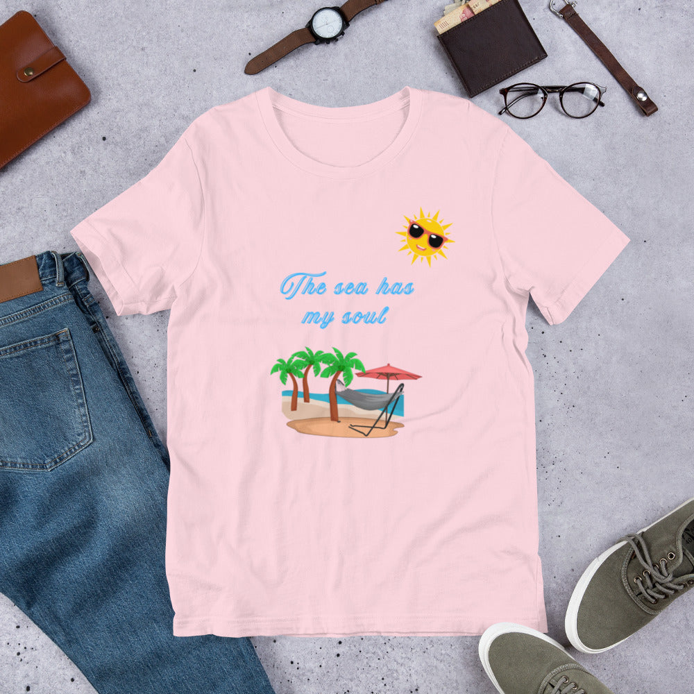 The sea has my soul - Unisex t-shirt - by RecreatingKrista