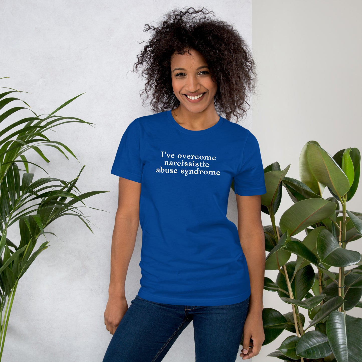 I've Overcome Narcissist Abuse Syndrome Unisex Tee by RecreatingKrista