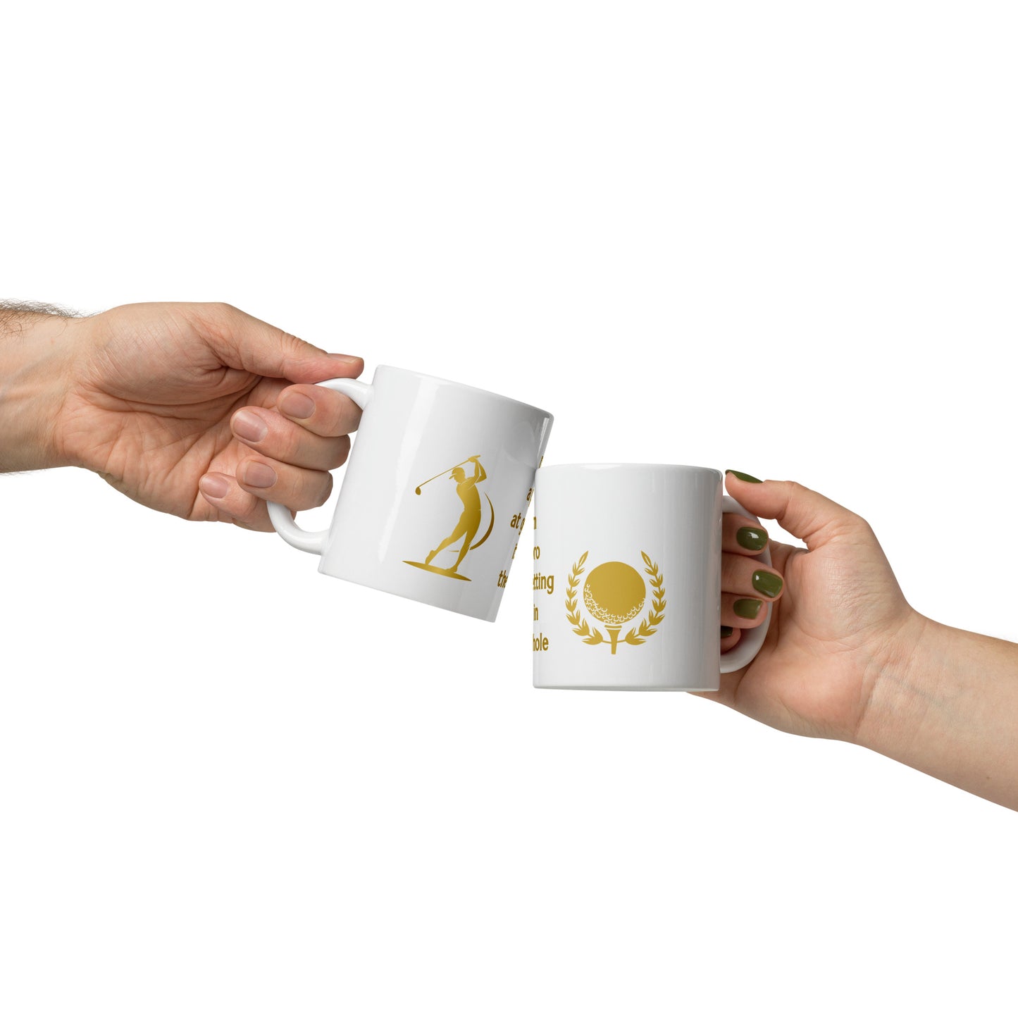 Golf Coffee Mug - I'm a Pro at Getting it in the Hole White Glossy Mug by EraofInk