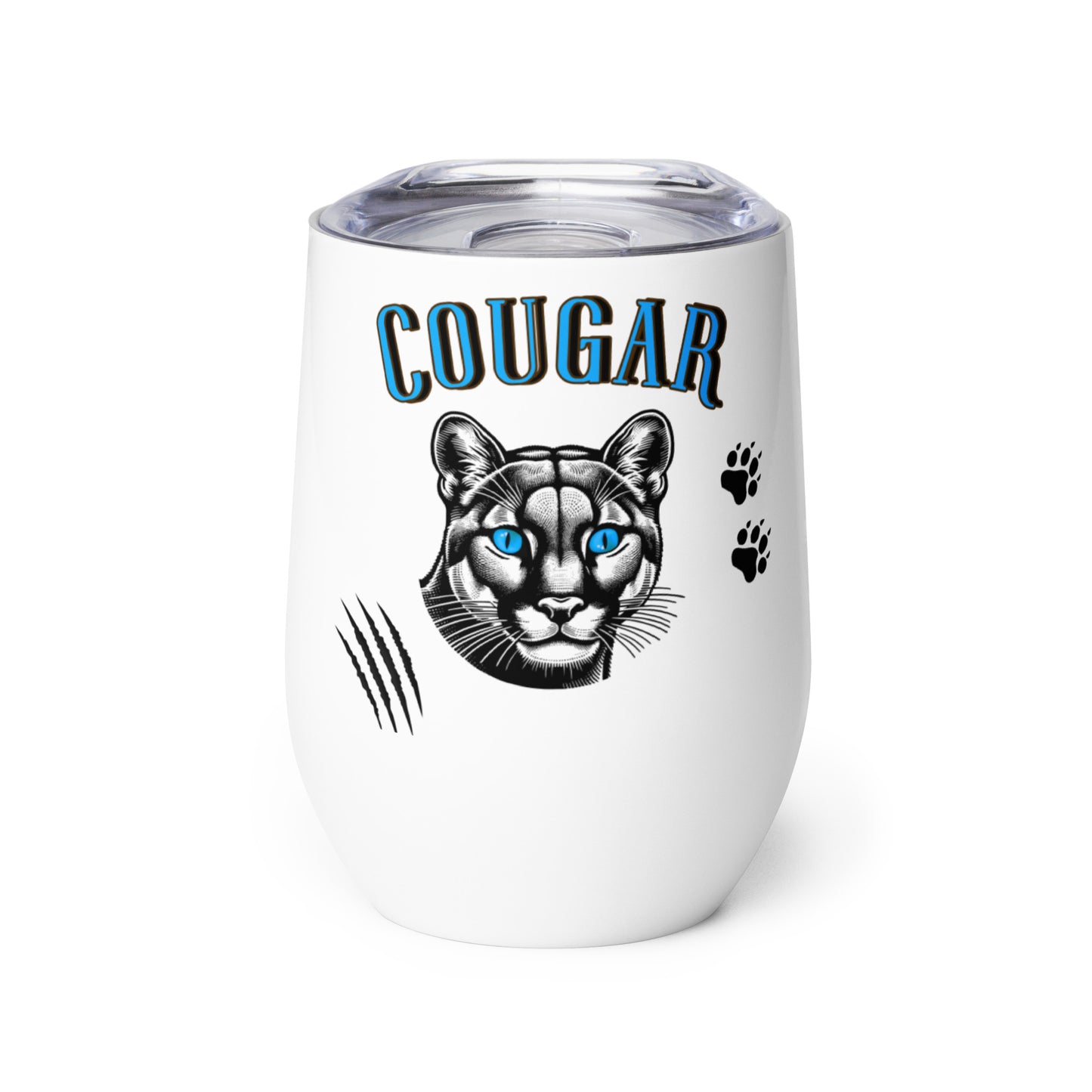 Cougar Wine tumbler by EraofInk