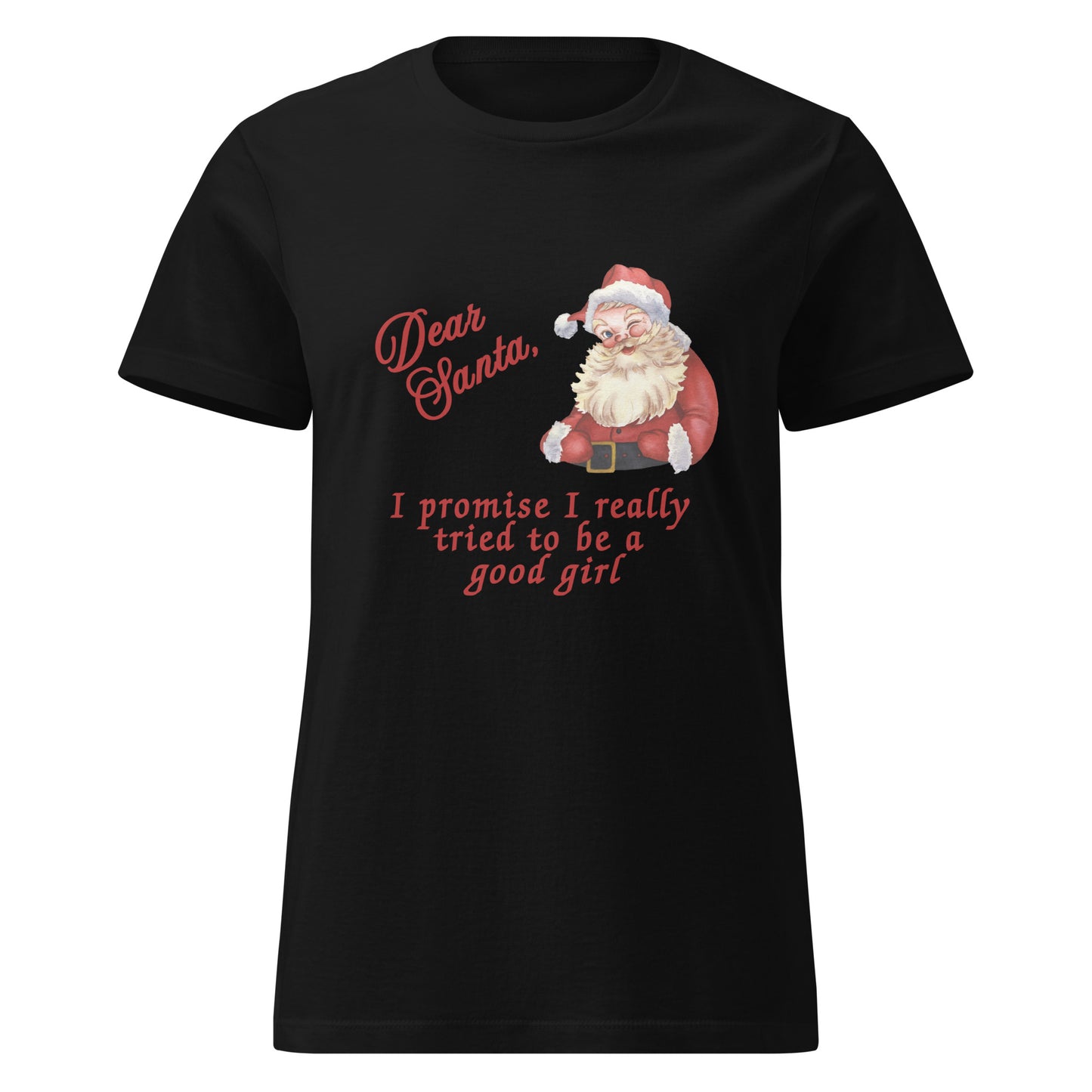 Dear Santa, I Tried Women’s SoftStyle Tee - I Really Tried to be a Good Girl by RecreatingKrista