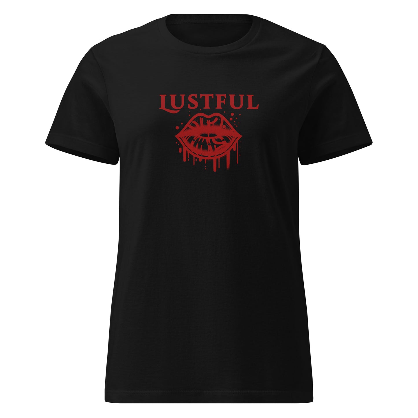 Lustful Hot Dripping Wet Lips Women’s SoftStyle Tee by EraofInk