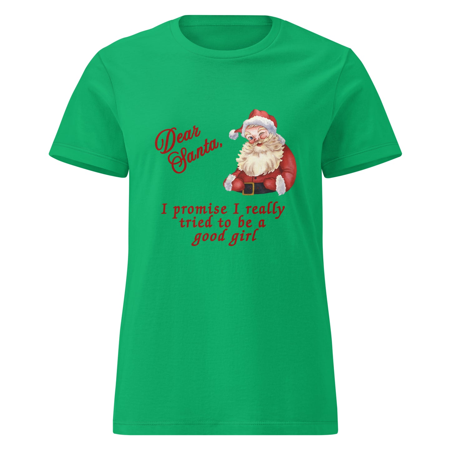 Dear Santa, I Tried Women’s SoftStyle Tee - I Really Tried to be a Good Girl by RecreatingKrista