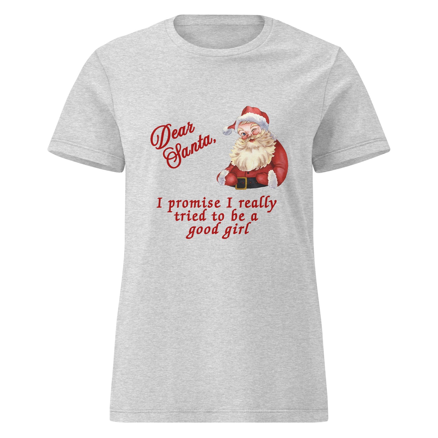 Dear Santa, I Tried Women’s SoftStyle Tee - I Really Tried to be a Good Girl by RecreatingKrista