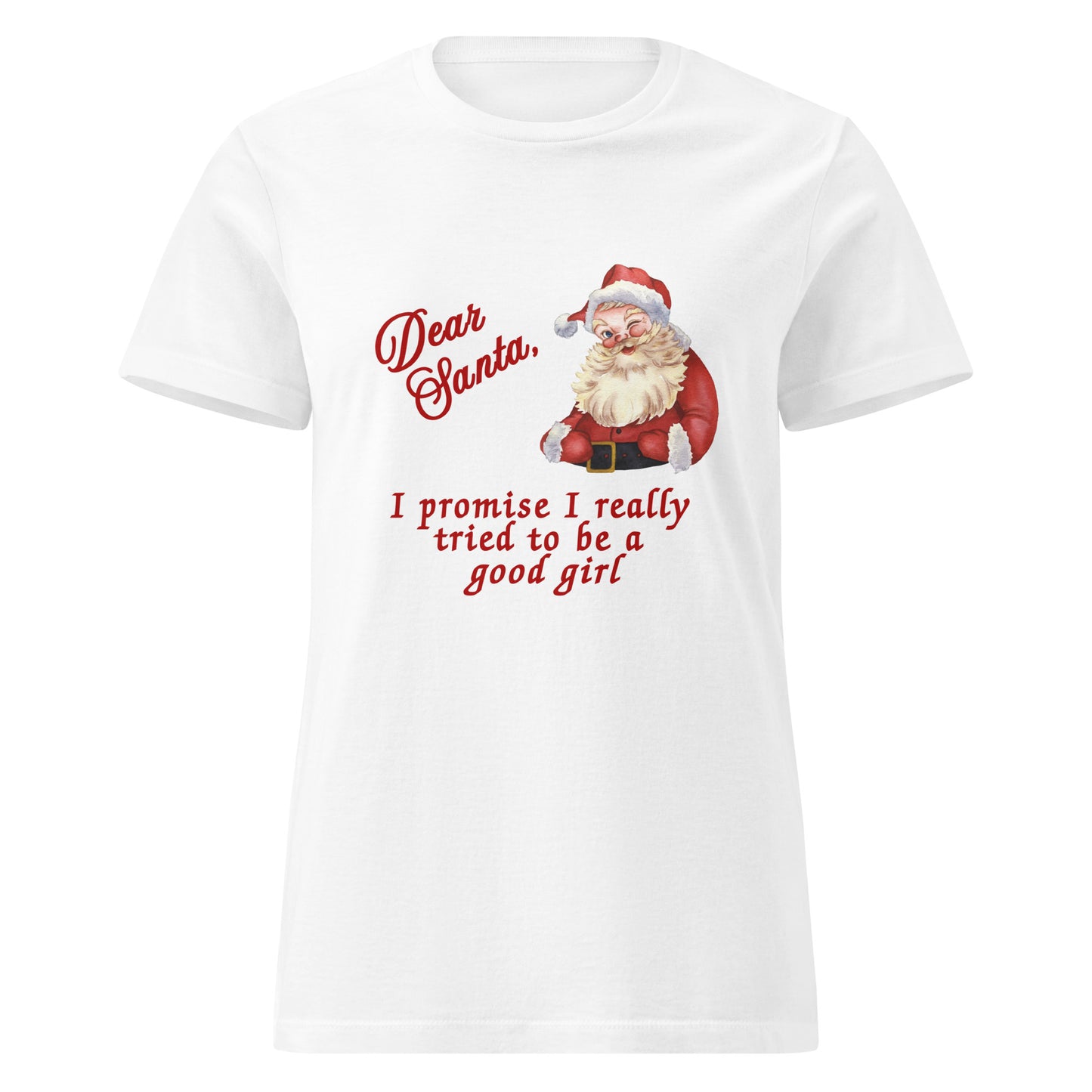 Dear Santa, I Tried Women’s SoftStyle Tee - I Really Tried to be a Good Girl by RecreatingKrista
