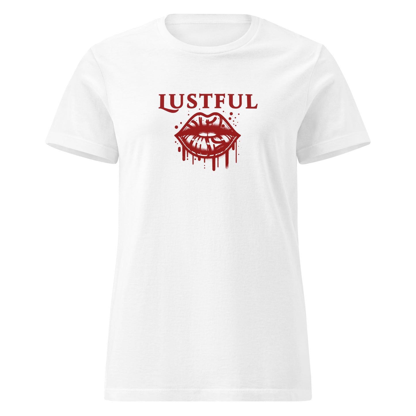 Lustful Hot Dripping Wet Lips Women’s SoftStyle Tee by EraofInk