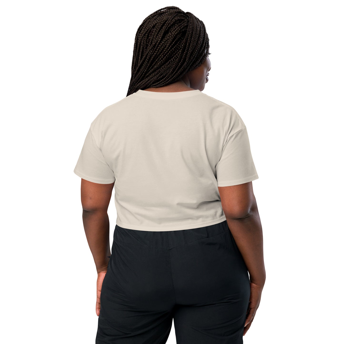 Women's Fitness Crop Athletic Determined Fitness Crop by EraofInk