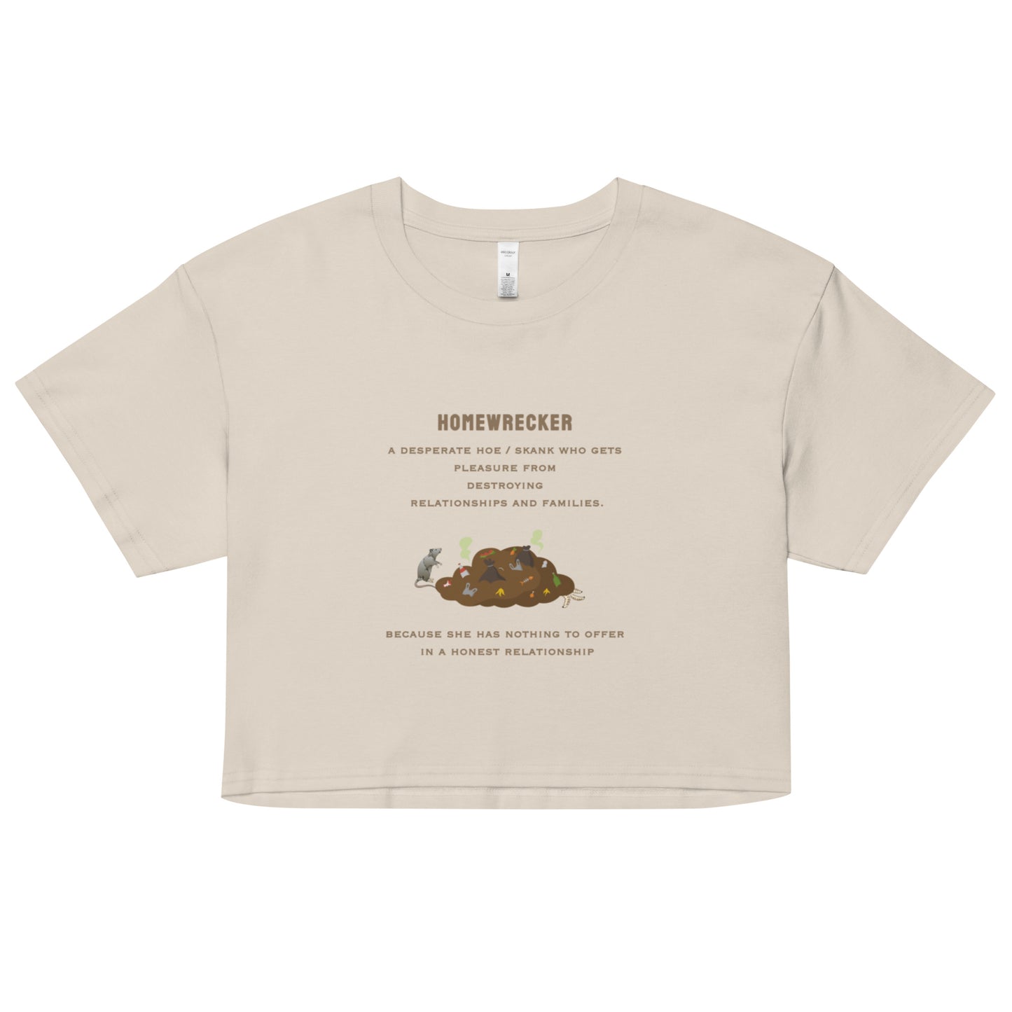 Home Wrecker - A Desperate Hoe - Women’s crop top - by RecreatingKrista