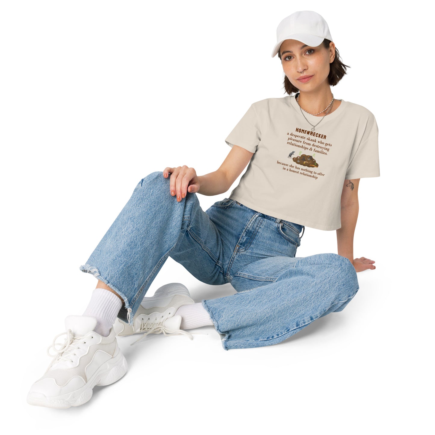 Homewrecker Parody Crop Top A Desperate Skank Who... by EraofInk