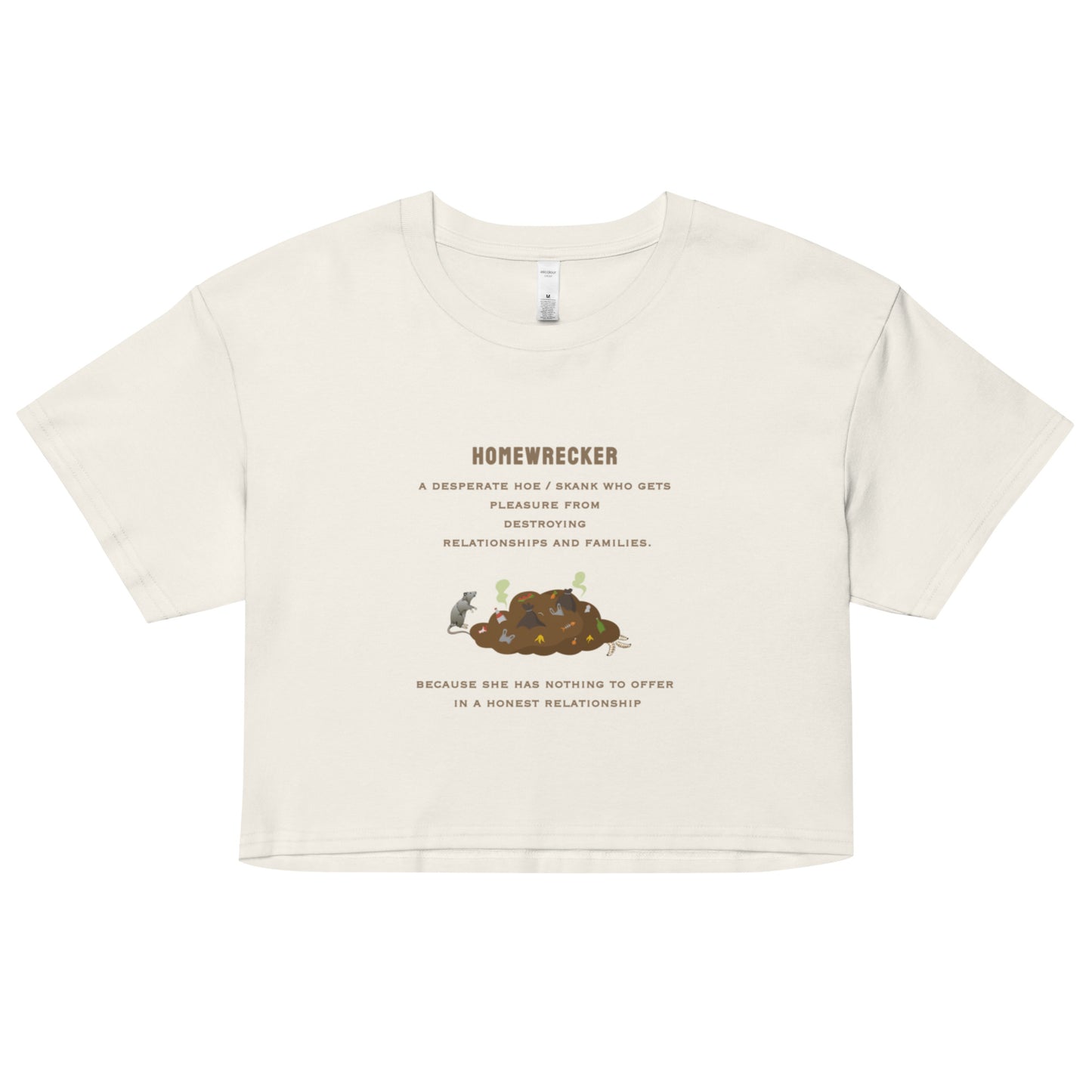Home Wrecker - A Desperate Hoe - Women’s crop top - by RecreatingKrista