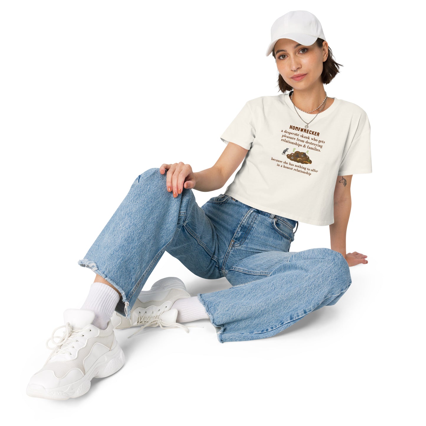 Homewrecker Parody Crop Top A Desperate Skank Who... by EraofInk