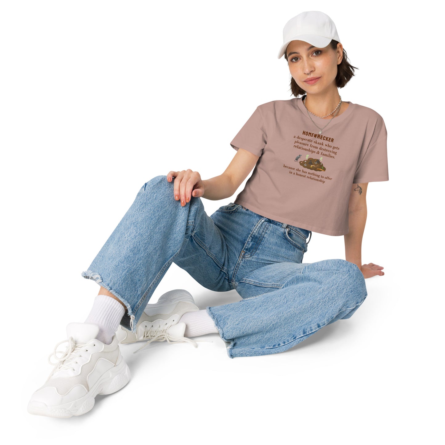Homewrecker Parody Crop Top A Desperate Skank Who... by EraofInk