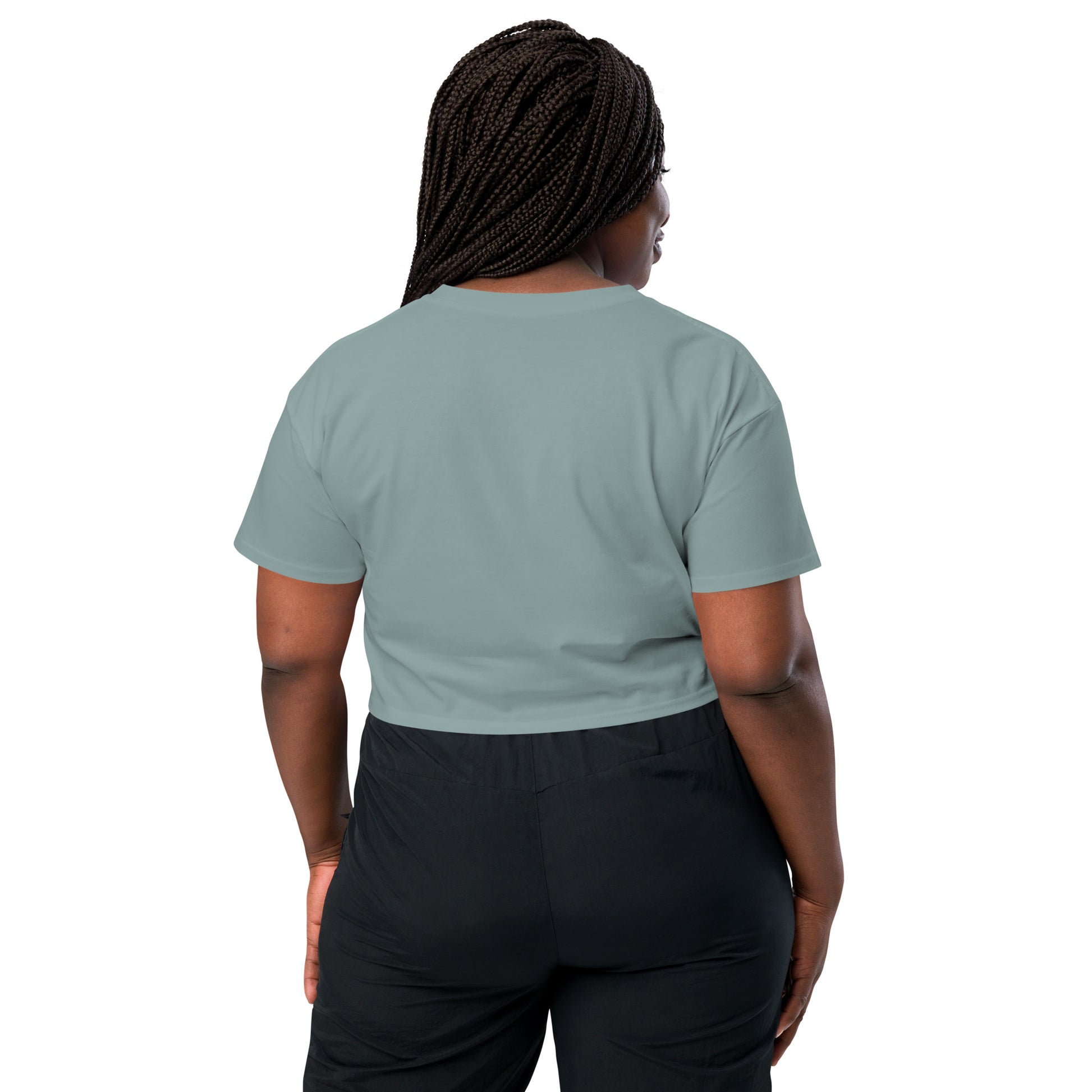Women's Fitness Crop Athletic Determined Fitness Crop by EraofInk