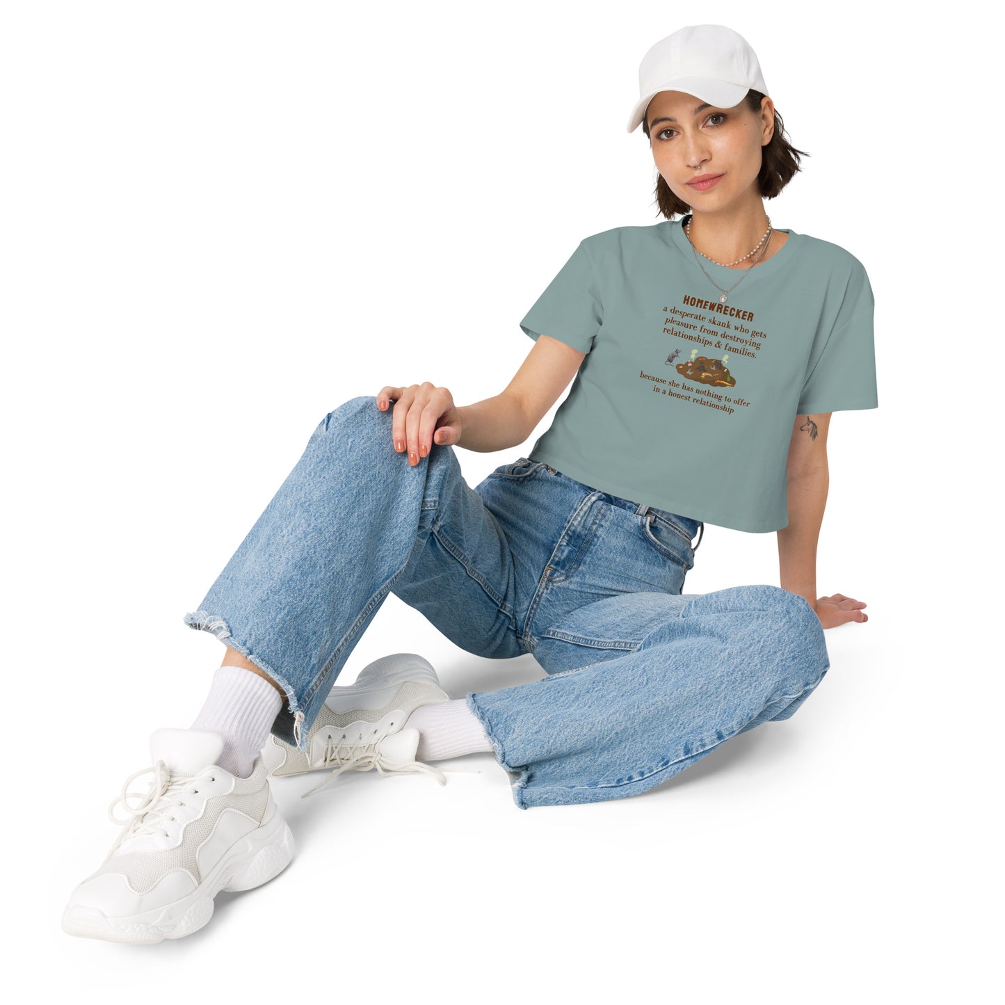 Homewrecker Parody Crop Top A Desperate Skank Who... by EraofInk