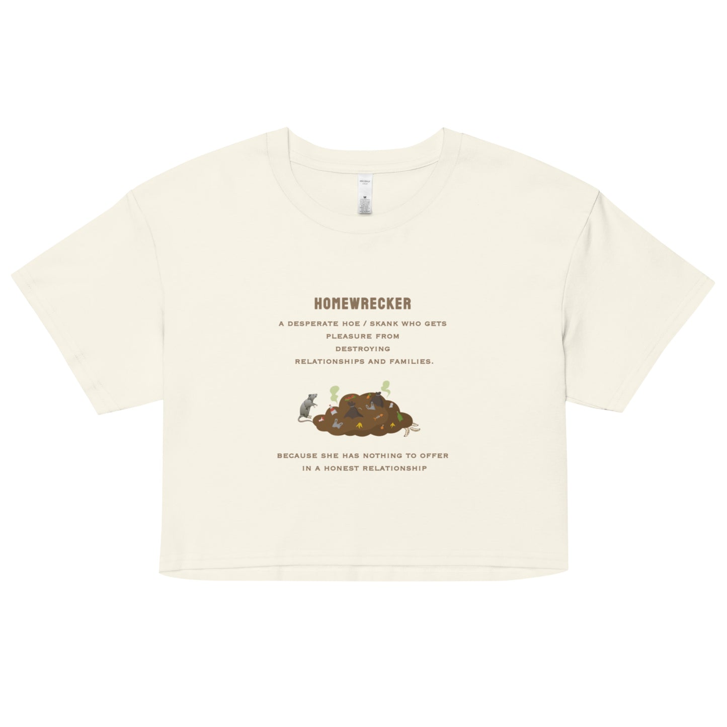 Home Wrecker - A Desperate Hoe - Women’s crop top - by RecreatingKrista