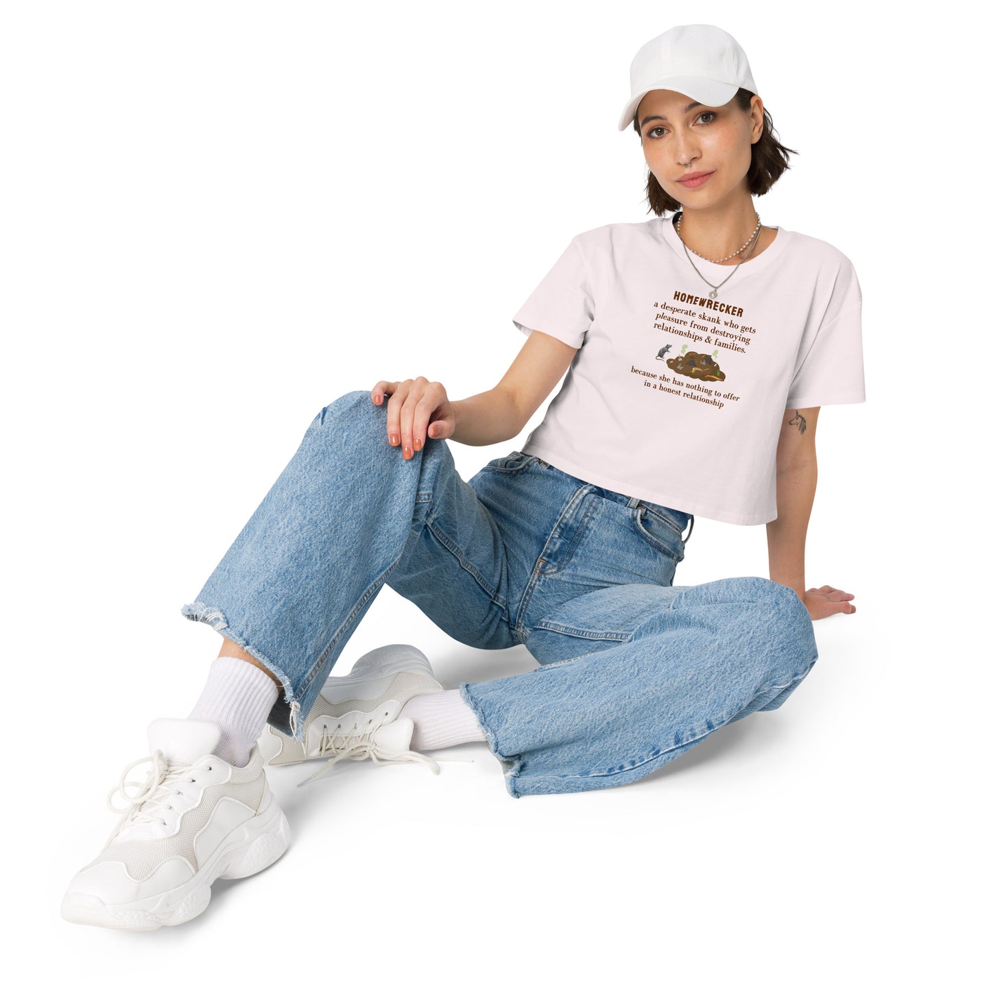 Homewrecker Parody Crop Top A Desperate Skank Who... by EraofInk