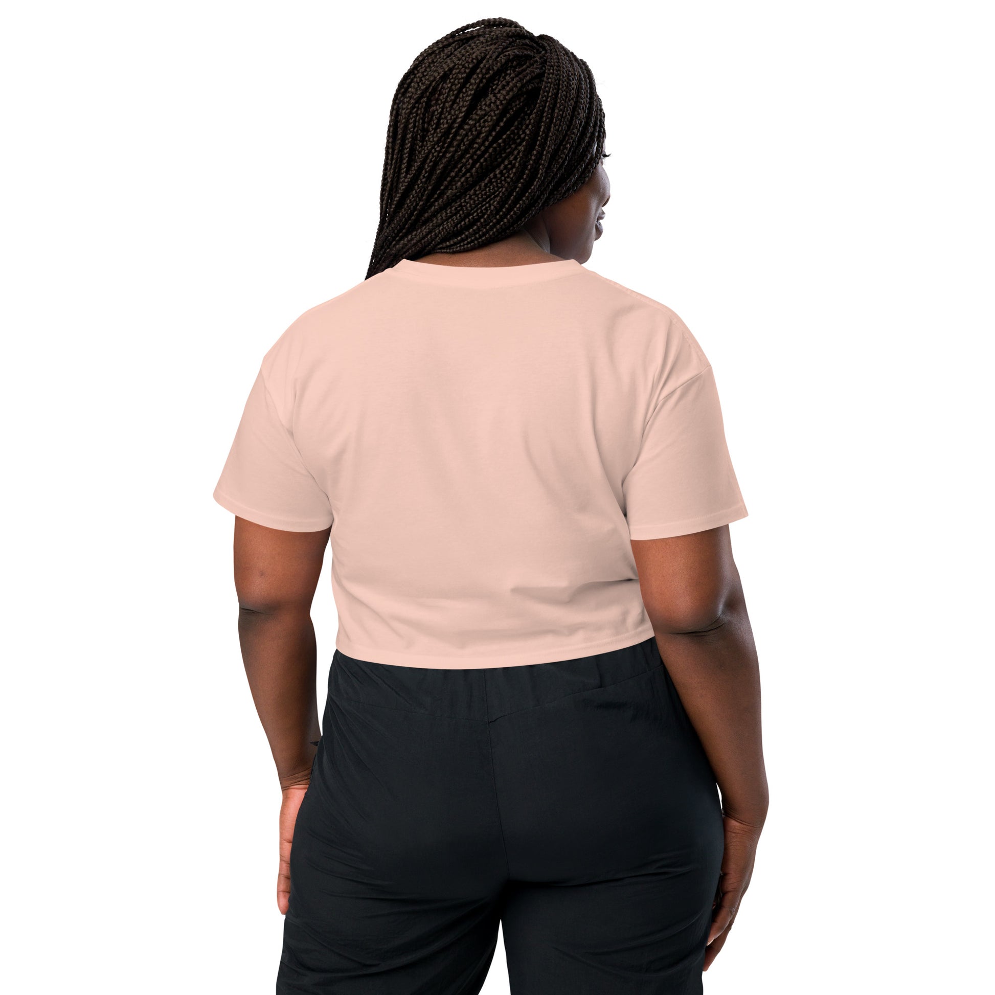 Women's Fitness Crop Athletic Determined Fitness Crop by EraofInk