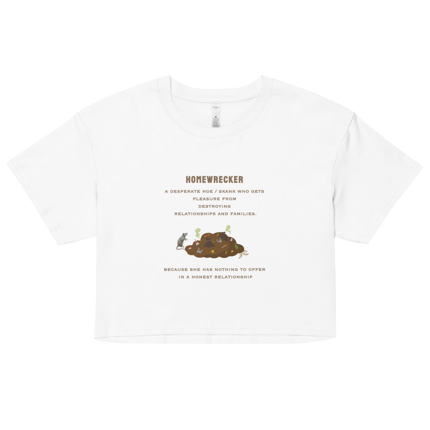 Home Wrecker - A Desperate Hoe - Women’s crop top - by RecreatingKrista