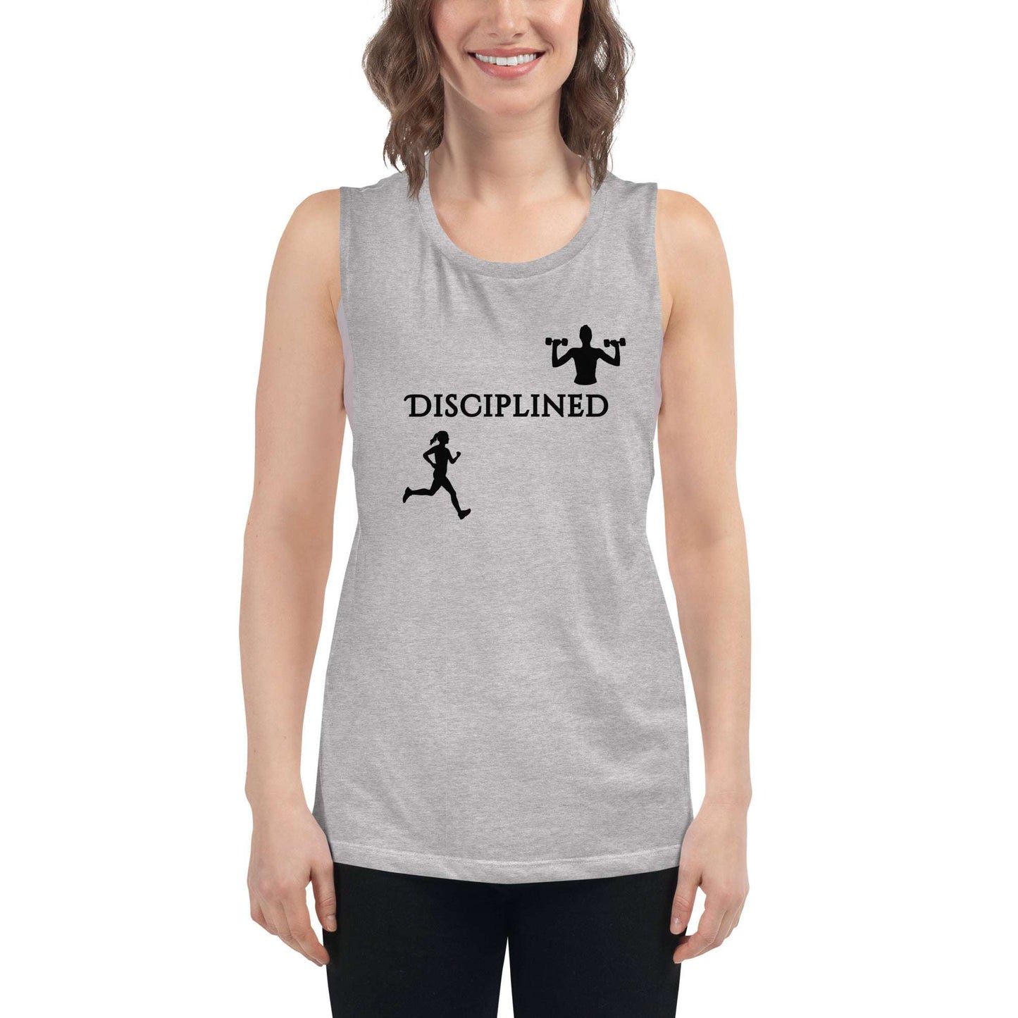 Disciplined Ladies’ Muscle Tank by EraofInk