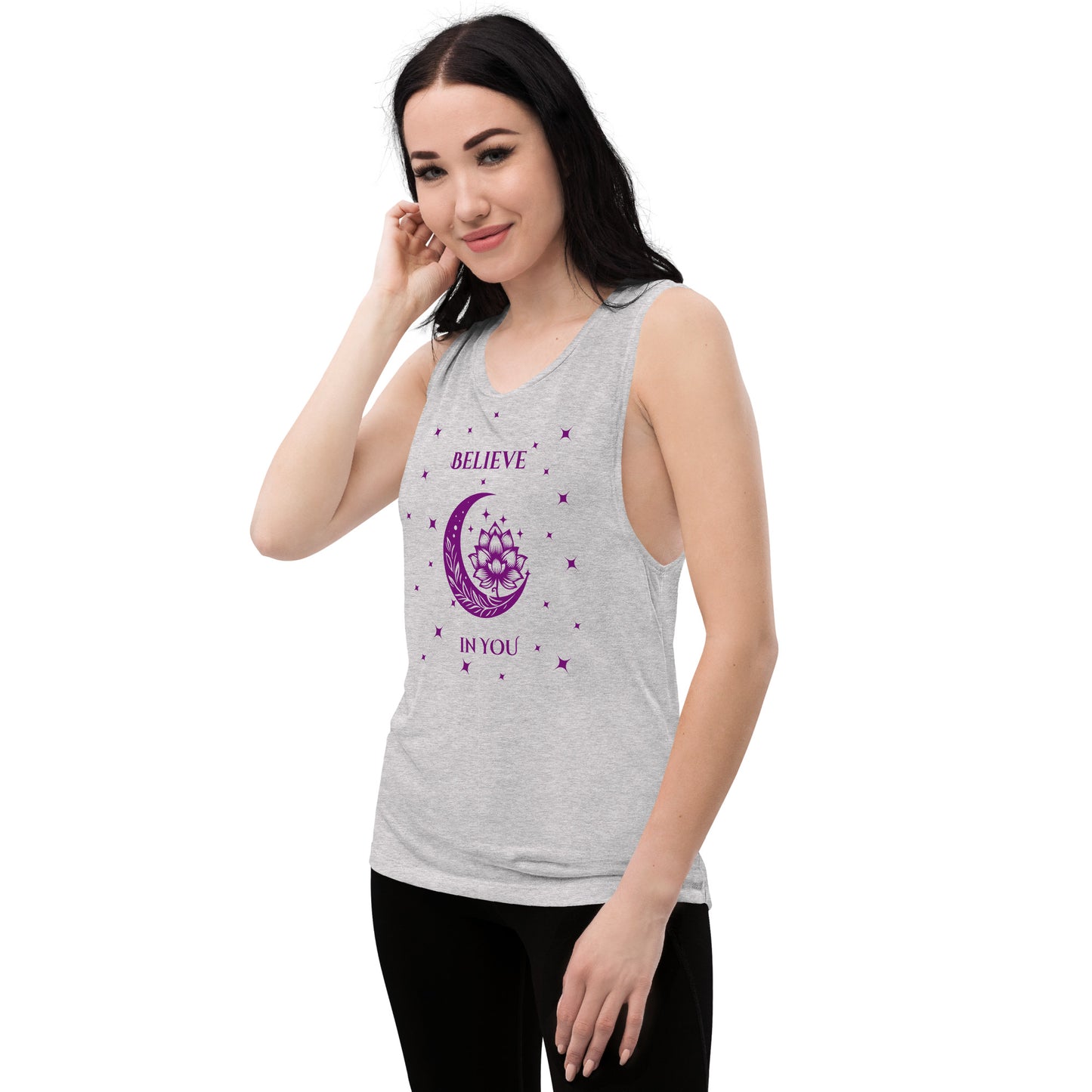 Believe in You Metaphysical Theme Ladies’ Muscle Tank by EraofInk