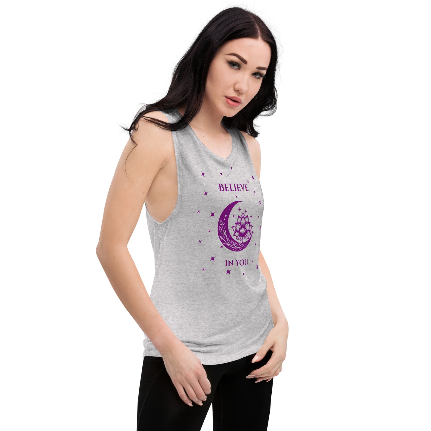 Believe in You Metaphysical Theme Ladies’ Muscle Tank by EraofInk