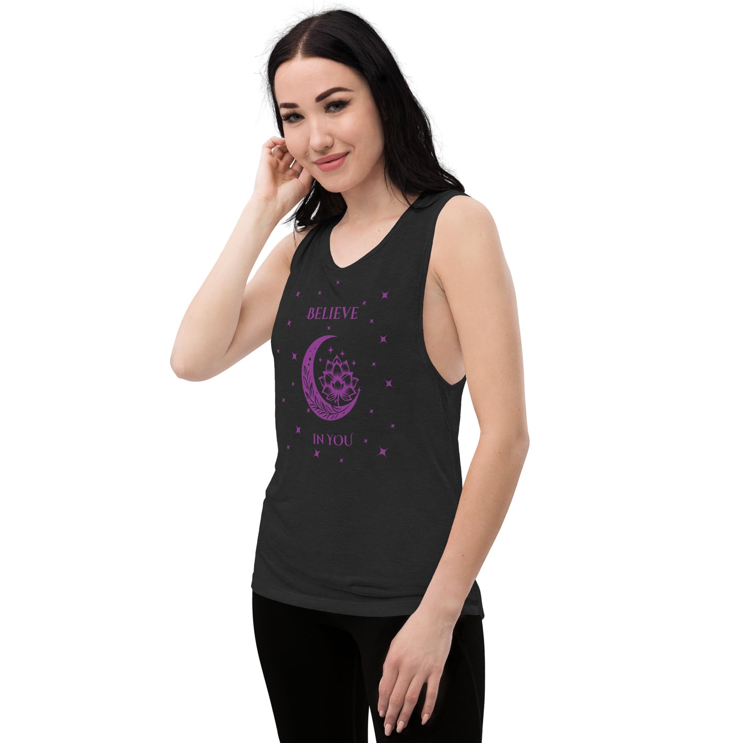Believe in You Metaphysical Theme Ladies’ Muscle Tank by EraofInk
