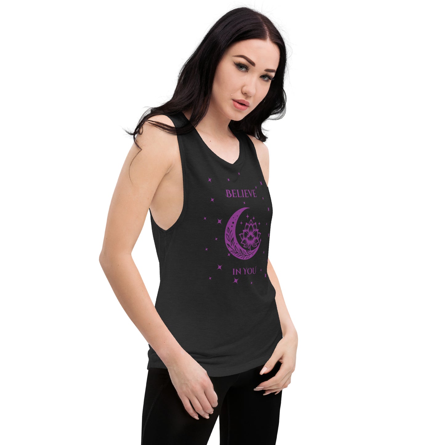 Believe in You Metaphysical Theme Ladies’ Muscle Tank by EraofInk