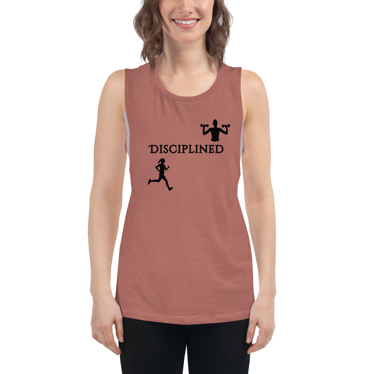 Disciplined Ladies’ Muscle Tank by EraofInk