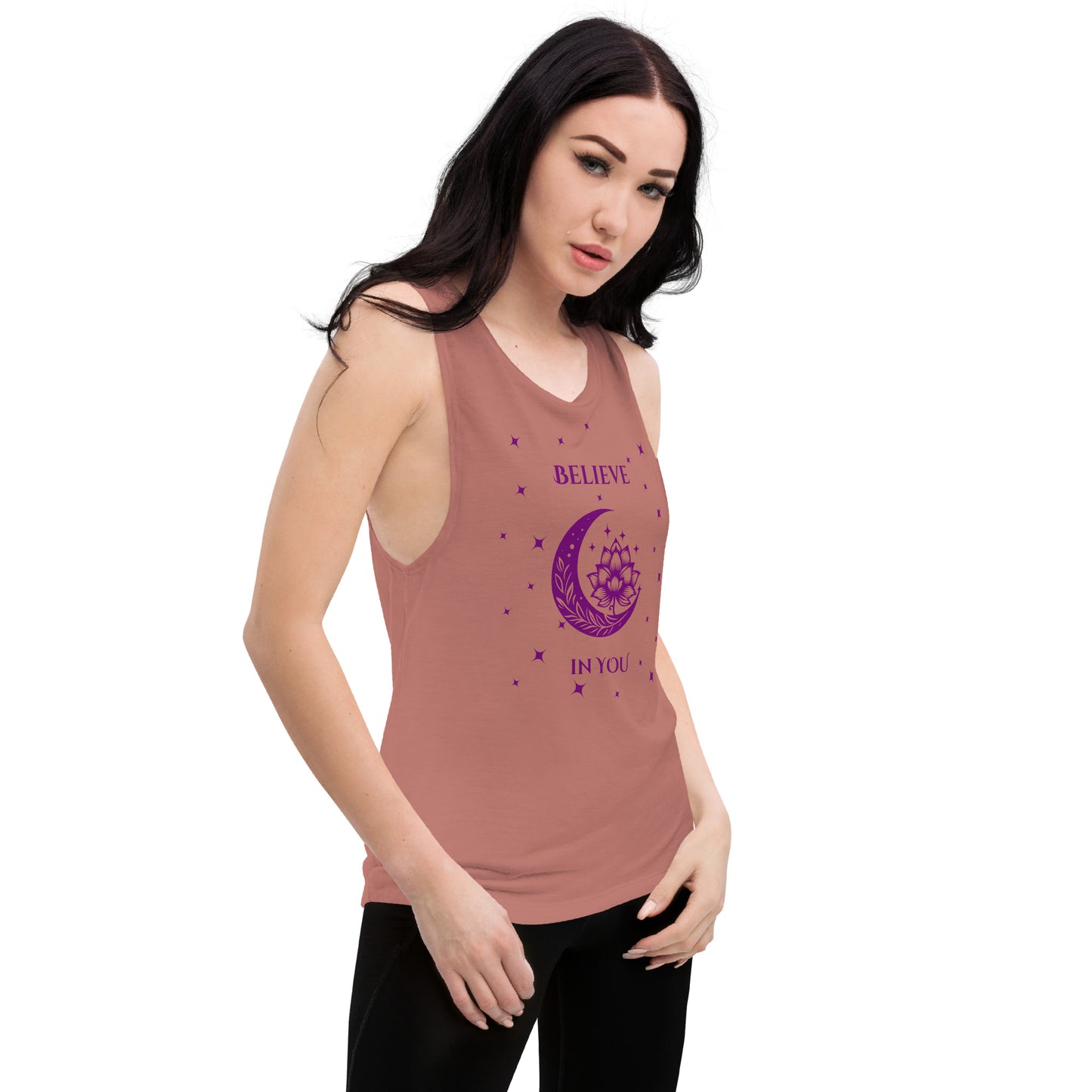 Believe in You Metaphysical Theme Ladies’ Muscle Tank by EraofInk