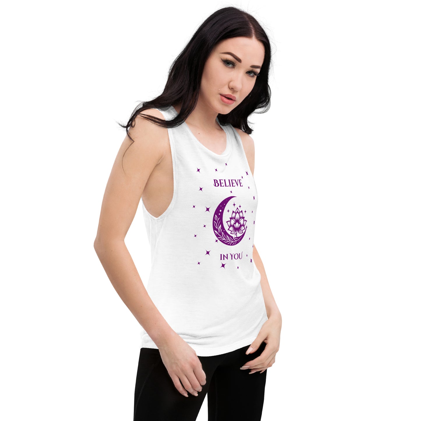 Believe in You Metaphysical Theme Ladies’ Muscle Tank by EraofInk